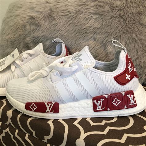 nmd custom gucci white